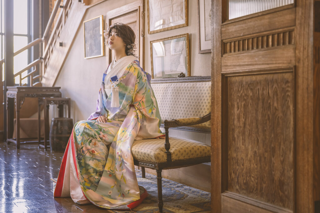 色打掛レンタル京都花嫁和装ときつかぜ風彩染一点もの一真工房ときつかぜ最高級